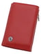 Кожаный красный кошелек на магните | 6737081 | фото 3