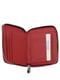 Кожаный красный кошелек на молнии | 6737093 | фото 2