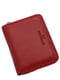 Шкіряний червоний гаманець на блискавці | 6737101 | фото 5