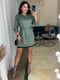 Тепла сукня оливкового кольору | 6737187 | фото 2
