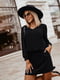 Сукня чорна з V-подібним вирізом | 6737198 | фото 3