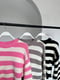 Укорочений рожевий светр в полоску | 6737203 | фото 3