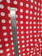 Сукня А-силуету червона в горох з розрізом | 6737211 | фото 5
