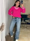 Пуловер в'язаний рожевий | 6737228 | фото 2