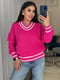 Пуловер в'язаний рожевий | 6737228 | фото 3