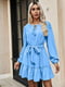 Сукня А-силуету повітряна блакитна | 6737253 | фото 2