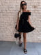 Сукня А-силуету чорна з поясом | 6737270 | фото 2