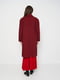 Однобортне чорно-червоне пальто із плетеного полотна з домішкою вовни | 6632499 | фото 2