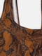 Купальник коричневый принтованный на сплошной подкладке | 6684653 | фото 3