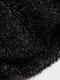 Джемпер черный из пушистой блестящей вязки | 6684863 | фото 2