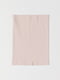 Снуд светло-розовый из мягкого трикотажа в рубчик | 6685033
