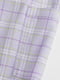 Джинси лавандового кольору в клітинку із щільного бавовняного деніму | 6708667 | фото 2