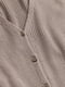 Длинный приталенный темно-бежевый кардиган | 6737639 | фото 2