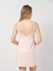 Сарафан рожевий вільного крою з V-подібним вирізом спереду та на спині | 6737644 | фото 2