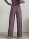 Фіолетовий костюм з широкими штанами у рубчик і джемпером | 6737709 | фото 6