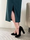 Зелена сукня-футляр в рубчик довжини міді | 6737732 | фото 5