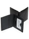 Чорний шкіряний гаманець на магніті | 6741197 | фото 2