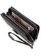 Чорний шкіряний гаманець-клатч з візитницею | 6741228 | фото 5