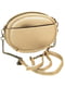 Золотистая сумка-клатч овальной формы | 6741230 | фото 3