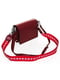 Красная сумка на широком плечевом ремне | 6741237 | фото 3