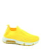 Текстильні жовті кросівки без шнурівки | 6756462 | фото 4