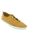 Желтые кожаные кроссовки | 6756484 | фото 4