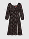 Сукня А-силуету чорна з квітковим принтом | 6739429 | фото 7