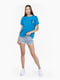 Синя бавовняна футболка з принтом | 6740412 | фото 3