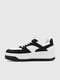 Біло-чорні кросівки на шнурівці | 6742390 | фото 3