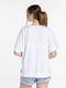 Біла базова футболка з розрізами | 6742519 | фото 4