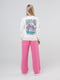 Спортивні штани палаццо рожевого кольору | 6743676 | фото 4