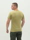 Базова бавовняна футболка оливкового кольору | 6744084 | фото 2