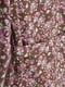 Сукня кавового кольору з квітковим  візерунком | 6744117 | фото 7
