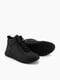 Чорні текстильні кросівки на шнурівці | 6744175 | фото 2