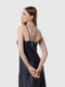 Сукня графітового кольору в білизняному стилі | 6744272 | фото 5