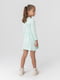 Сукня м’ятного кольору з принтом і відрізною спідницею | 6745257 | фото 4