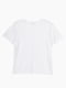 Біла однотонна футболка з V-подібним вирізом | 6745657 | фото 6
