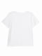Біла однотонна футболка з V-подібним вирізом | 6745657 | фото 7