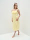 Сукня жовта в квітковий візерунок | 6746657 | фото 4