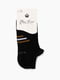 Шкарпетки чорні зі смужками | 6746714 | фото 2