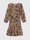Сукня кавового кольору з візерунком  | 6747603 | фото 7