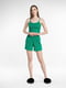 Зелена піжама: топ і шорти | 6737936 | фото 3