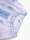 Сорочка біла з орнаментованою синьою вишивкою “Козачок Марта”  | 6738314 | фото 3