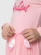 Рожева сукня з принтом з фатиновою спідницею | 6739251 | фото 3