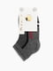 Шкарпетки сірі з принтом | 6739658 | фото 2