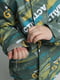 Демісезонна куртка кольору хакі з яскравим принтом | 6740012 | фото 5