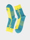 Шкарпетки блакитно-жовті | 6740319 | фото 3