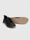 Чорні шкіряні кросівки з шнурівкою | 6740782 | фото 2