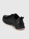 Чорні шкіряні кросівки з шнурівкою | 6740782 | фото 4