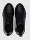 Чорні шкіряні кросівки з шнурівкою | 6740782 | фото 7